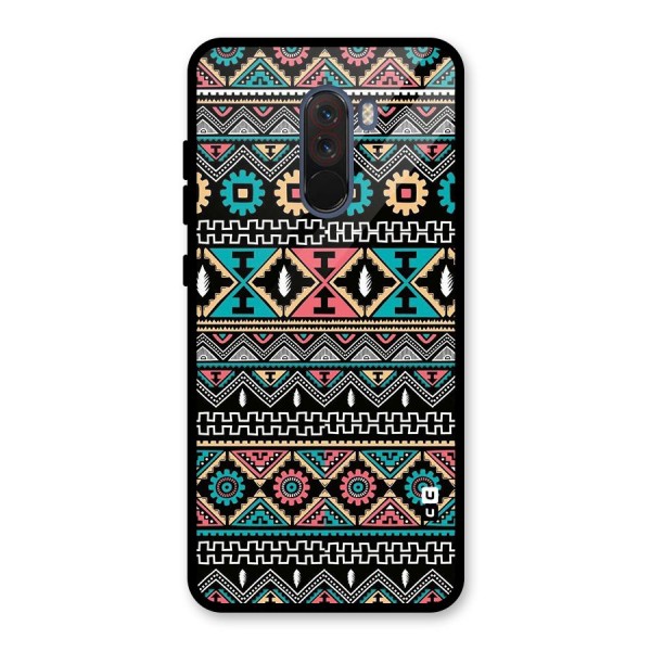 Aztec Beautiful Creativity Glass Back Case for Poco F1