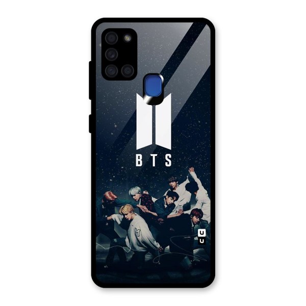 BTS Army All Glass Back Case for Galaxy A21s