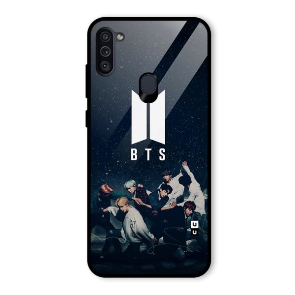 BTS Army All Glass Back Case for Galaxy M11