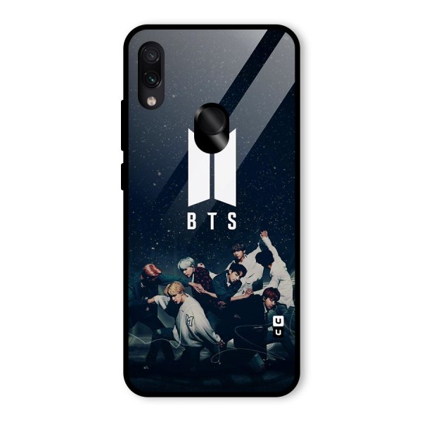 BTS Army All Glass Back Case for Redmi Note 7