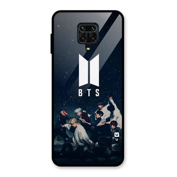BTS Army All Glass Back Case for Redmi Note 9 Pro