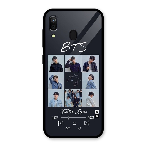 BTS Fake Love Glass Back Case for Galaxy A30