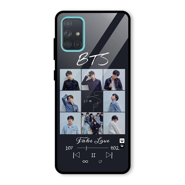 BTS Fake Love Glass Back Case for Galaxy A71