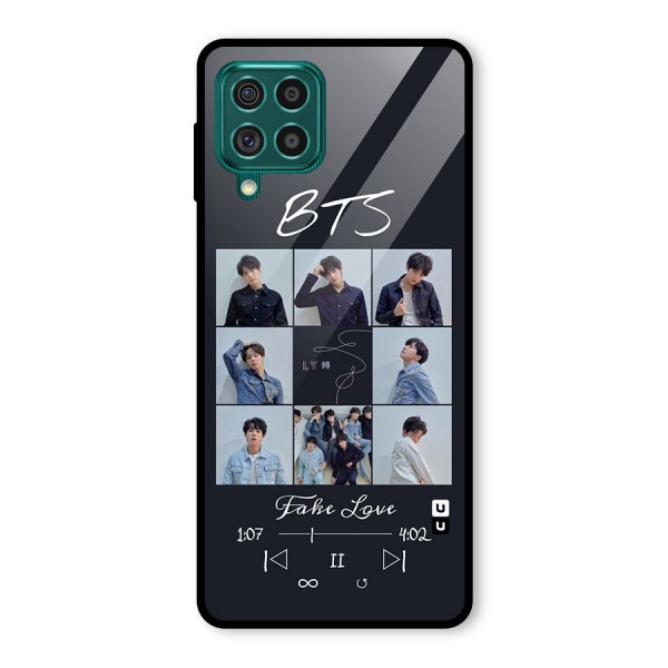 BTS Fake Love Glass Back Case for Galaxy F62