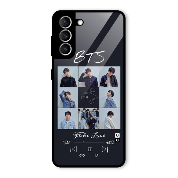 BTS Fake Love Glass Back Case for Galaxy S21 5G