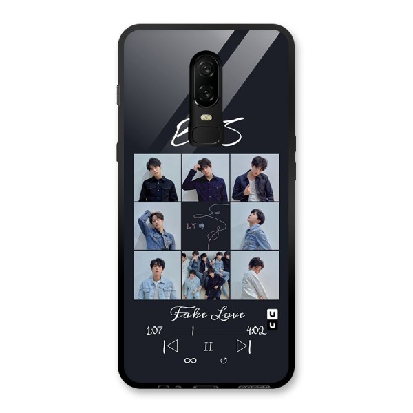 BTS Fake Love Glass Back Case for OnePlus 6