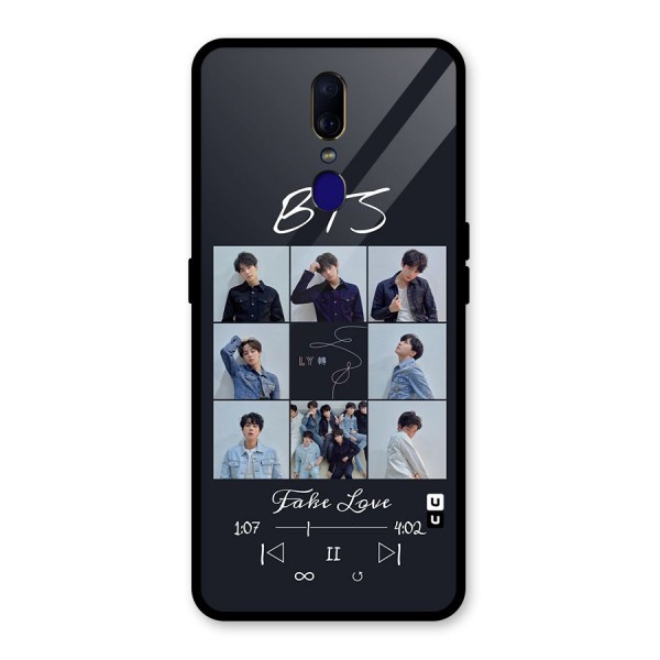 BTS Fake Love Glass Back Case for Oppo F11