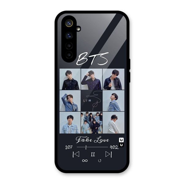 BTS Fake Love Glass Back Case for Realme 6i