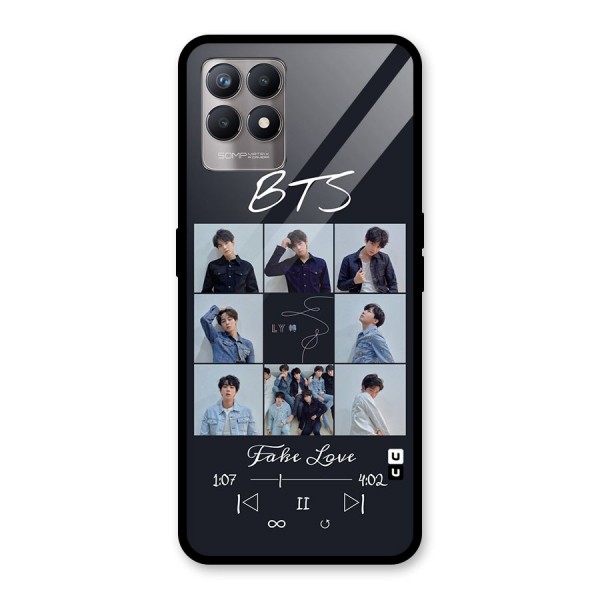 BTS Fake Love Glass Back Case for Realme 8i