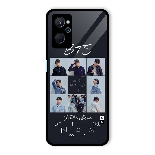 BTS Fake Love Glass Back Case for Realme 9i