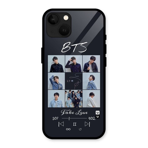 BTS Fake Love Glass Back Case for iPhone 13