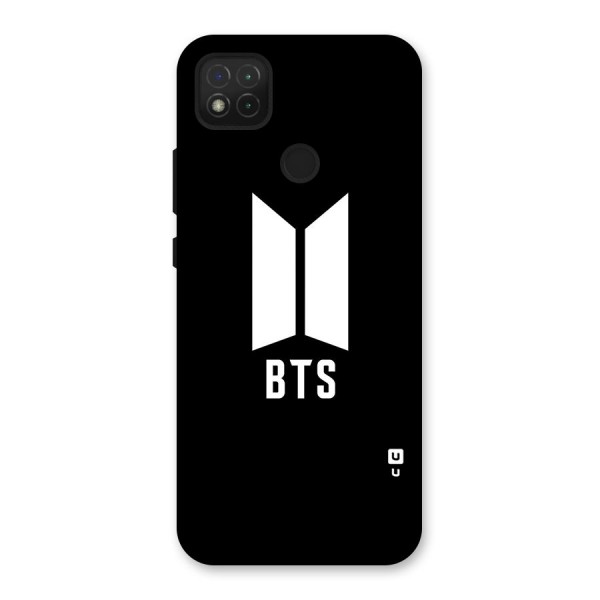 BTS Logo Black Back Case for Redmi 9C