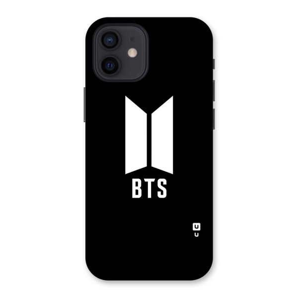 BTS Logo Black Back Case for iPhone 12