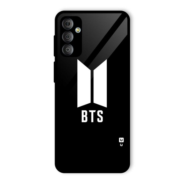 BTS Logo Black Glass Back Case for Galaxy F23