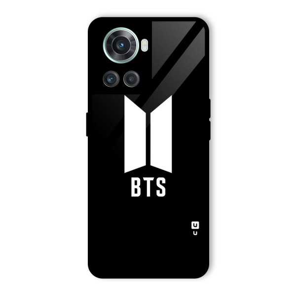 BTS Logo Black Glass Back Case for OnePlus 10R