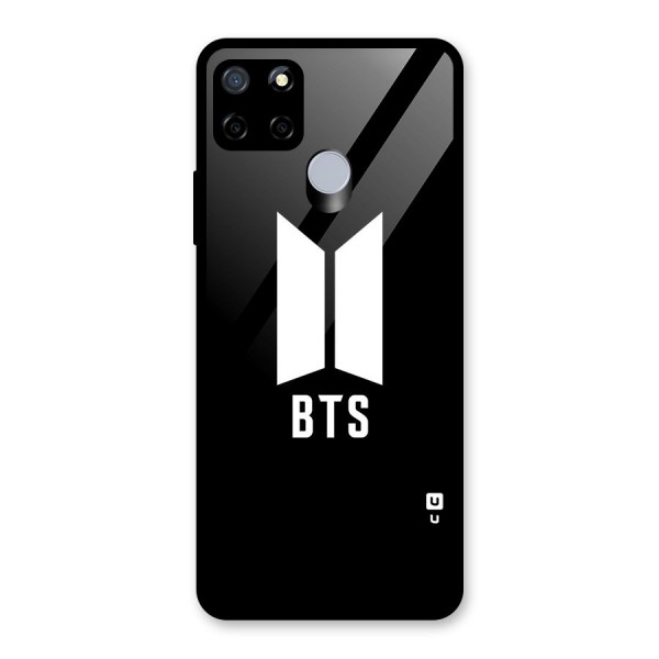 BTS Logo Black Glass Back Case for Realme C12