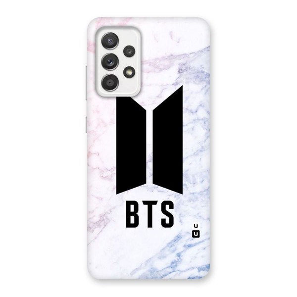 BTS Logo Marble Print Back Case for Galaxy A52