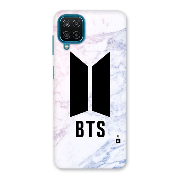 BTS Logo Marble Print Back Case for Galaxy F12