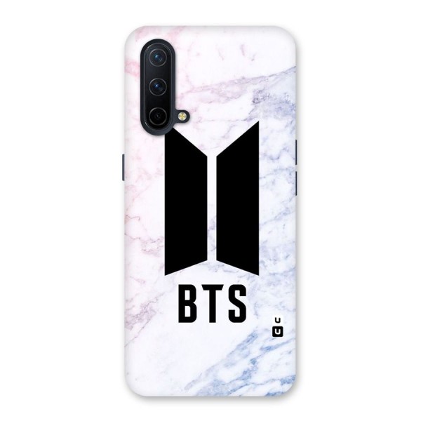 BTS Logo Marble Print Back Case for OnePlus Nord CE 5G