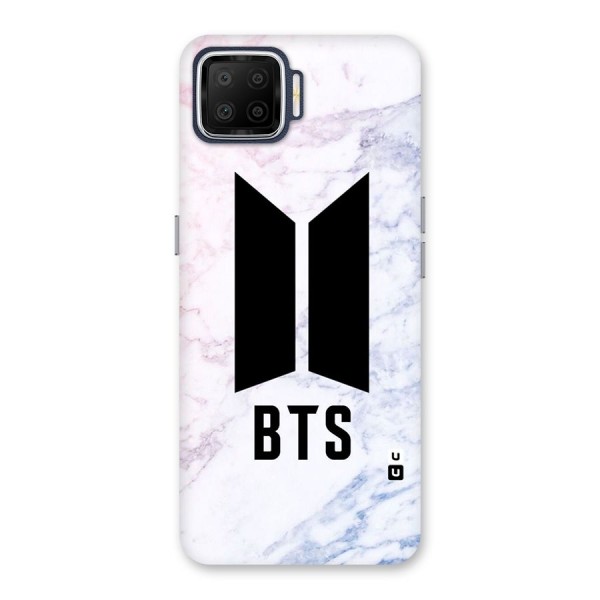 BTS Logo Marble Print Back Case for Oppo F17