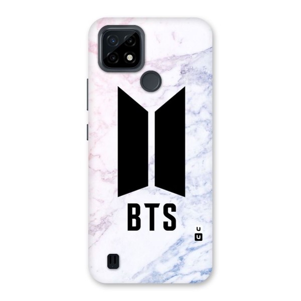 BTS Logo Marble Print Back Case for Realme C21