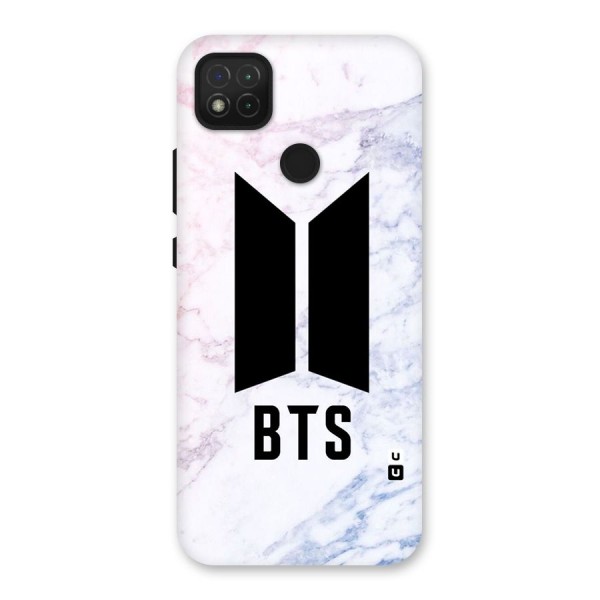 BTS Logo Marble Print Back Case for Redmi 9C