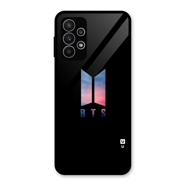 BTS Logo Sky Glass Back Case for Galaxy A23