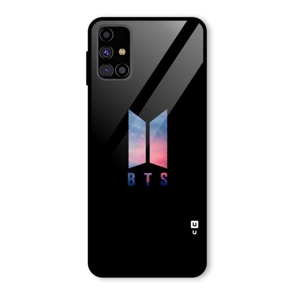 BTS Logo Sky Glass Back Case for Galaxy M31s