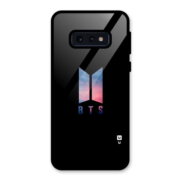 BTS Logo Sky Glass Back Case for Galaxy S10e