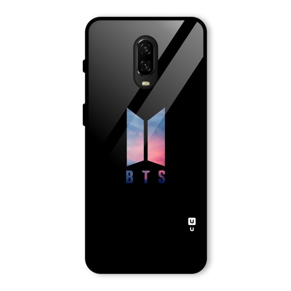 BTS Logo Sky Glass Back Case for OnePlus 6T