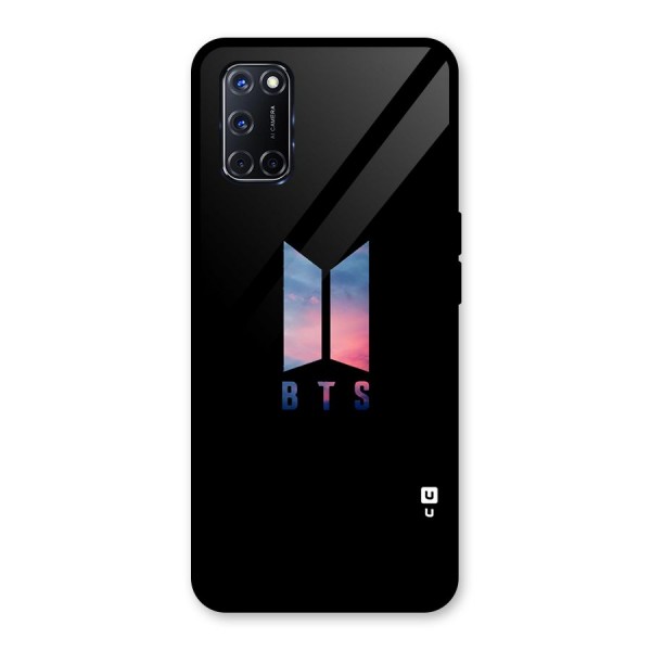 BTS Logo Sky Glass Back Case for Oppo A52