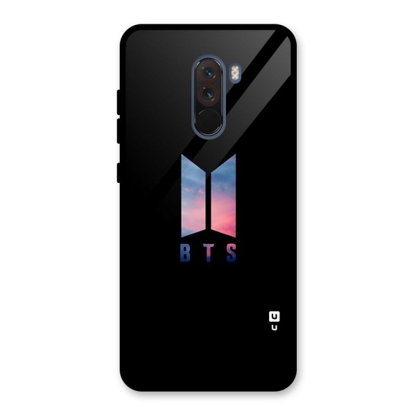 BTS Logo Sky Glass Back Case for Poco F1