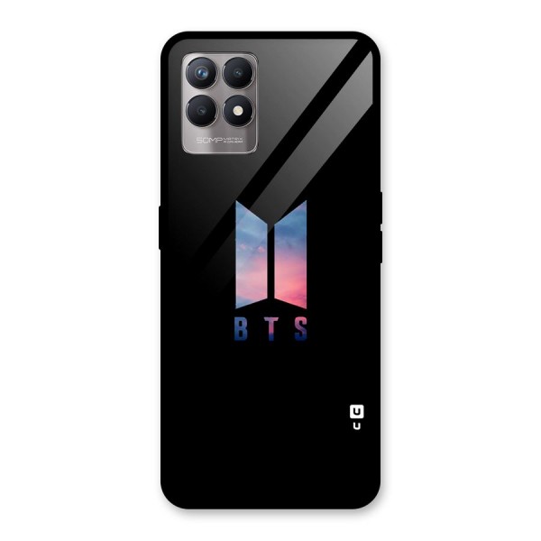 BTS Logo Sky Glass Back Case for Realme 8i