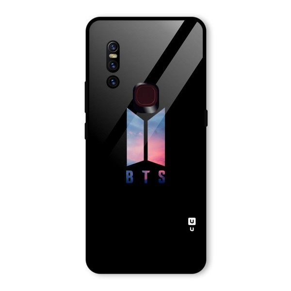 BTS Logo Sky Glass Back Case for Vivo V15