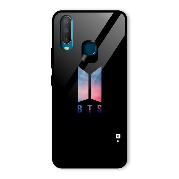 BTS Logo Sky Glass Back Case for Vivo Y12