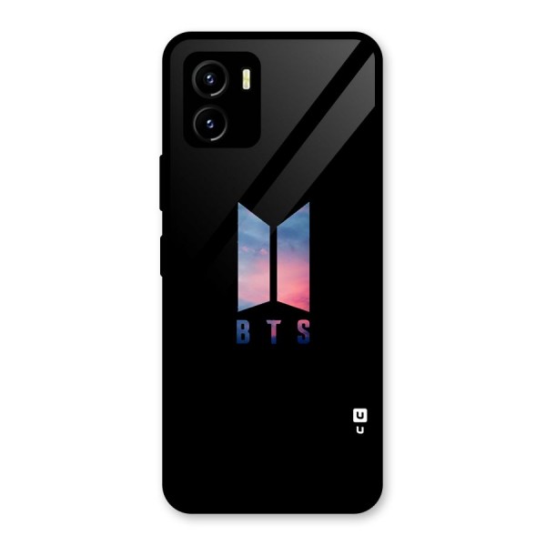 BTS Logo Sky Glass Back Case for Vivo Y15s