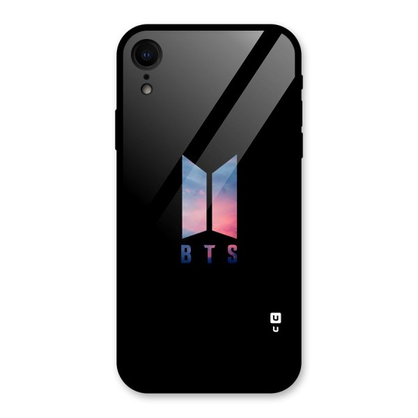 BTS Logo Sky Glass Back Case for XR