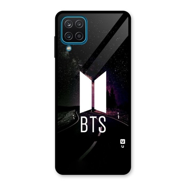 BTS Night Sky Glass Back Case for Galaxy A12