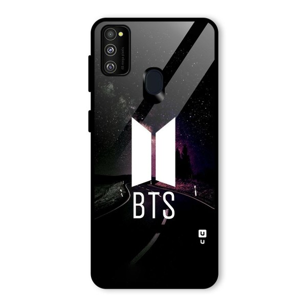 BTS Night Sky Glass Back Case for Galaxy M21