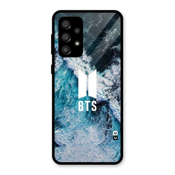 BTS Ocean Waves Glass Back Case for Galaxy A32