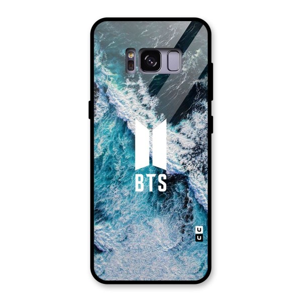 BTS Ocean Waves Glass Back Case for Galaxy S8