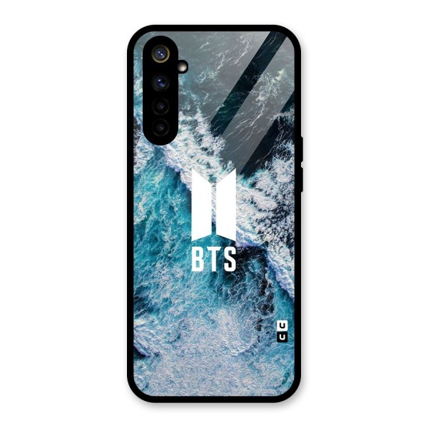 BTS Ocean Waves Glass Back Case for Realme 6