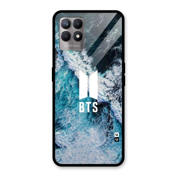 BTS Ocean Waves Glass Back Case for Realme 8i