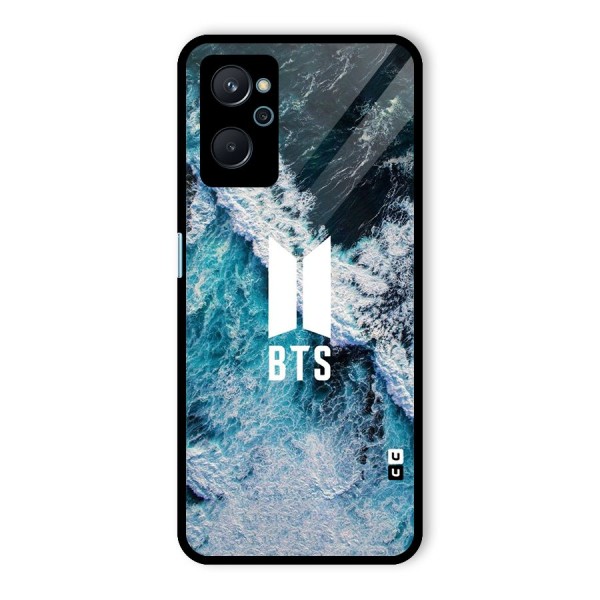 BTS Ocean Waves Glass Back Case for Realme 9i