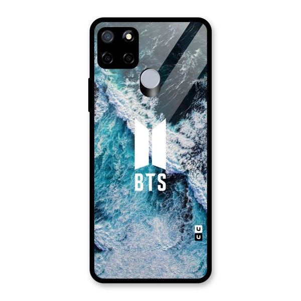 BTS Ocean Waves Glass Back Case for Realme C15