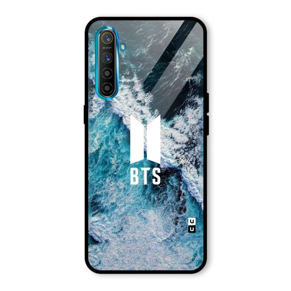 BTS Ocean Waves Glass Back Case for Realme XT