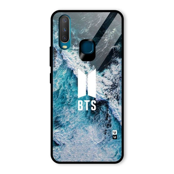 BTS Ocean Waves Glass Back Case for Vivo Y12