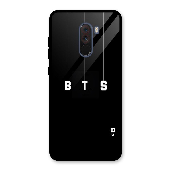 BTS Strings Glass Back Case for Poco F1