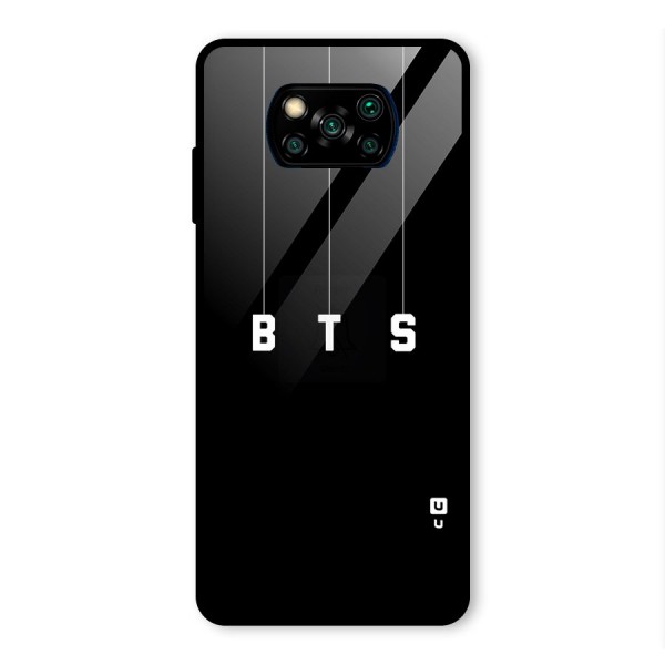 BTS Strings Glass Back Case for Poco X3 Pro