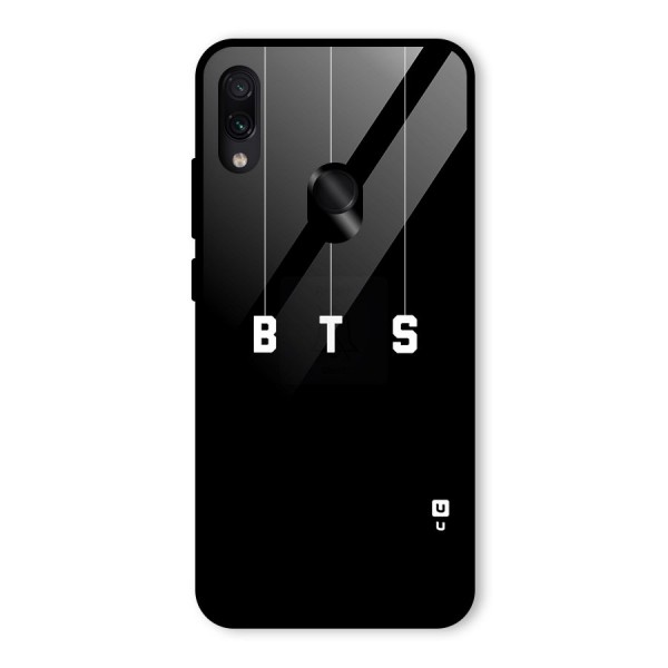 BTS Strings Glass Back Case for Redmi Note 7